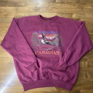 Thrifted Burgendy Crewneck